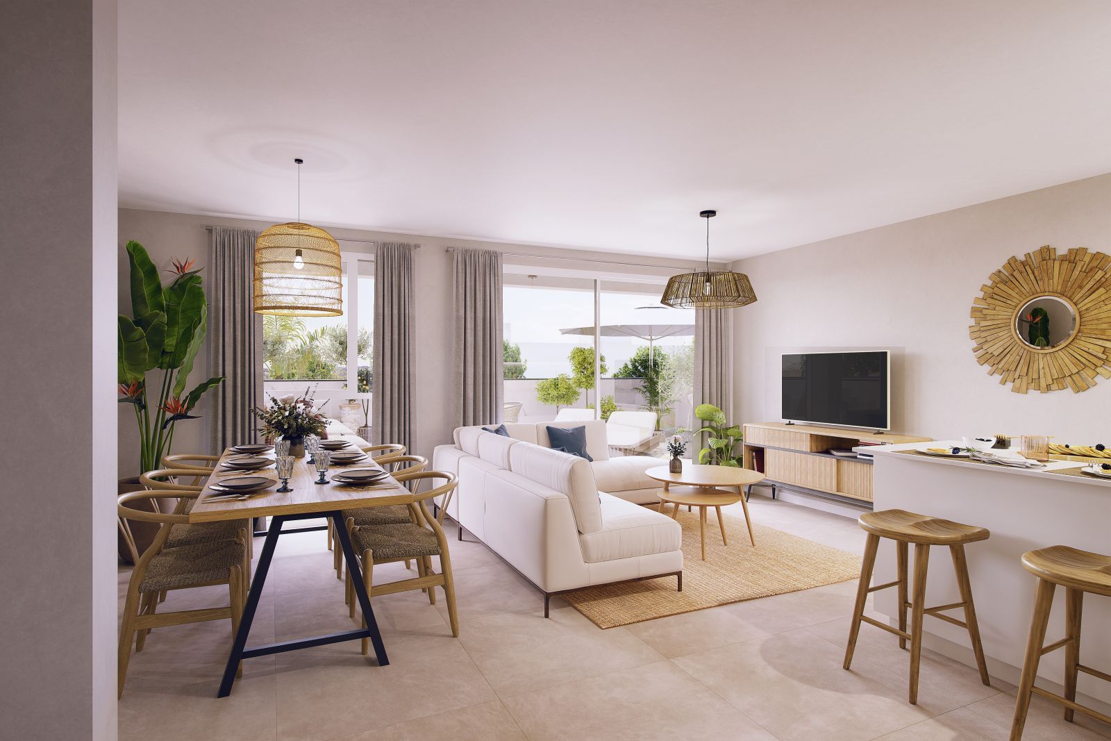 03 modern open plan living room