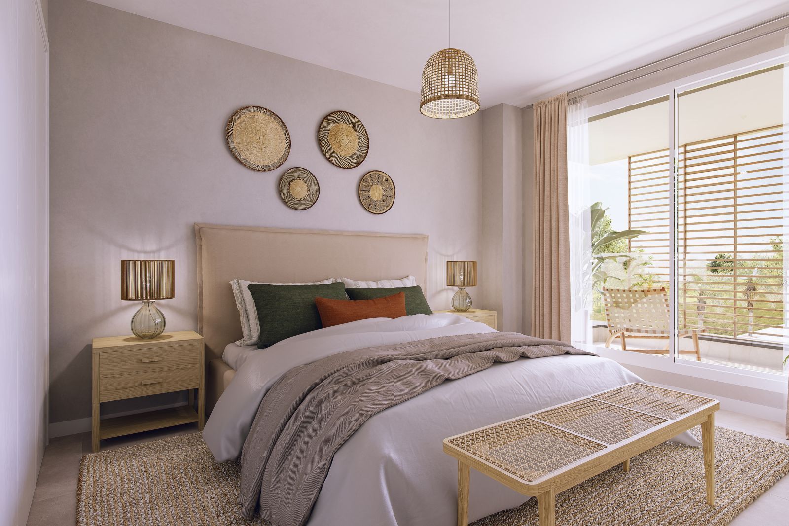 05 modern bedroom with balcony view